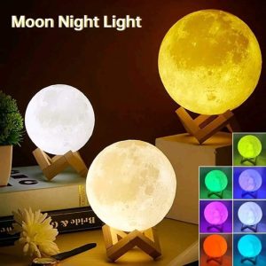 Rechargeable 3D Moon Lamp