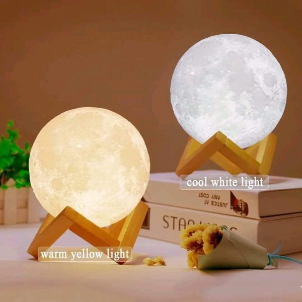 Rechargeable 3D Moon Lamp - Image 4
