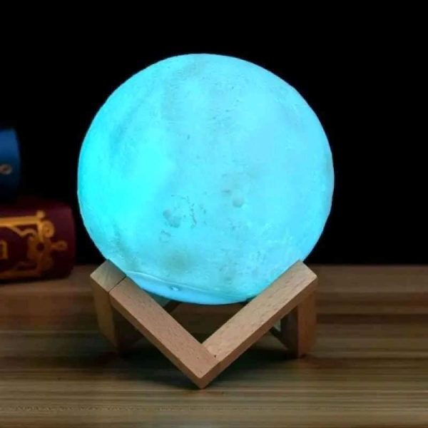 Rechargeable 3D Moon Lamp - Image 2