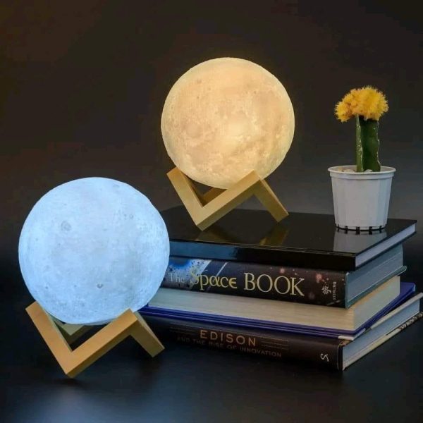 Rechargeable 3D Moon Lamp - Image 3