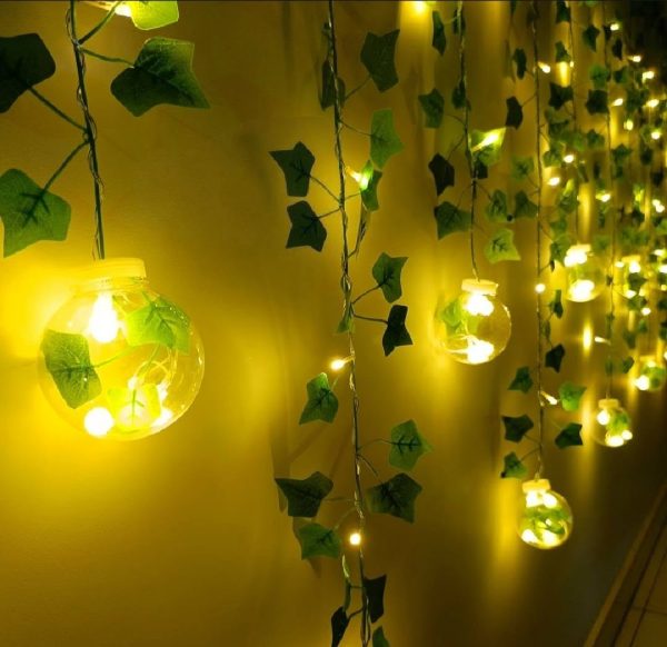 Wish Ball Leaf Curtain Light - Image 3