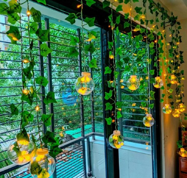 Wish Ball Leaf Curtain Light