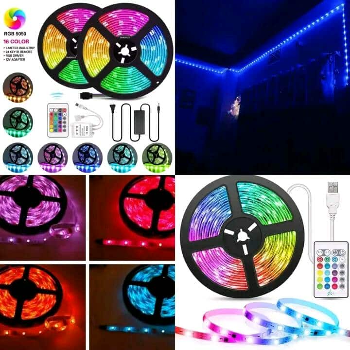 Rgb Led Strip Light with remote control 16 colour - Image 3