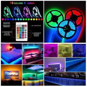 Rgb Led Strip Light with remote control 16 colour